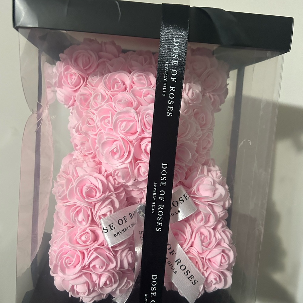 Dose of roses Pink rose teddy bear